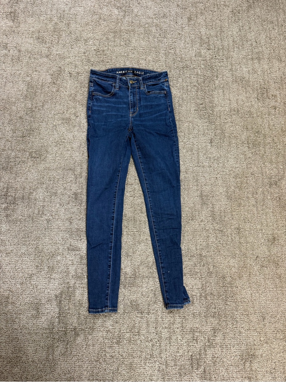American Eagle Outfitters Skinny Jeans in Dark Indigo Blue